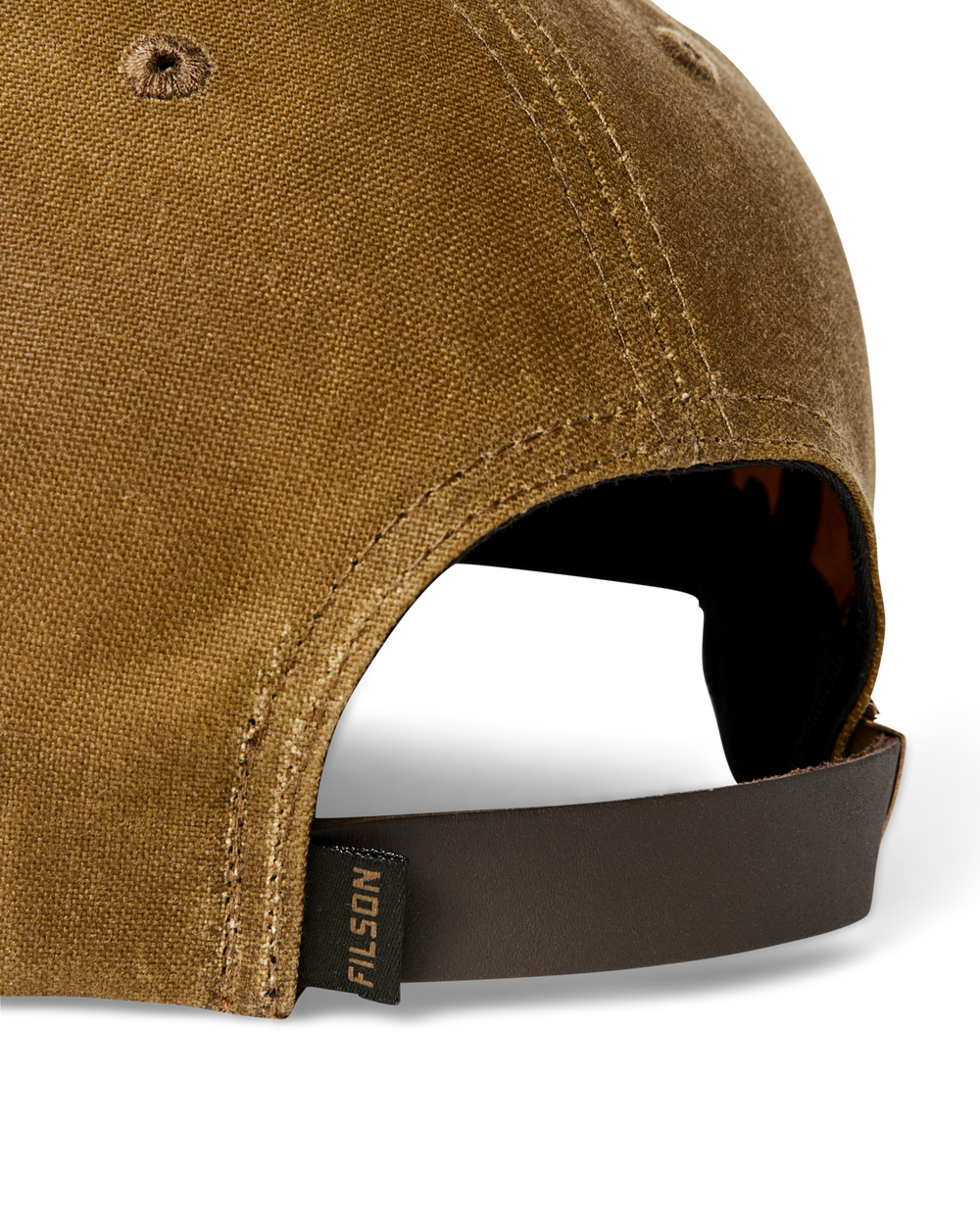 Alternate view of the Filson Waxed Low-profile Logger Cap - Dark Khaki