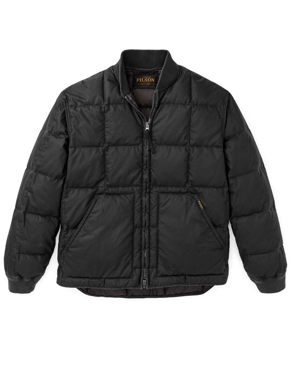 Heritage Cotton Down Jacket - Black