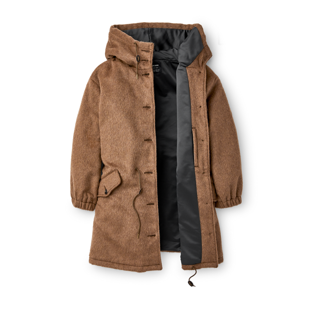 Women's Wool Mohair Parka - Brown
