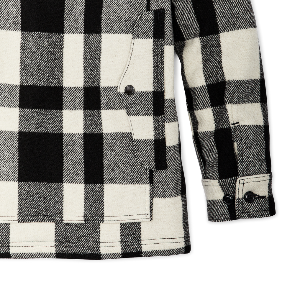 Alternate view of the Filson Women's Mackinaw Cruiser - Natural / Black Heritage Plaid