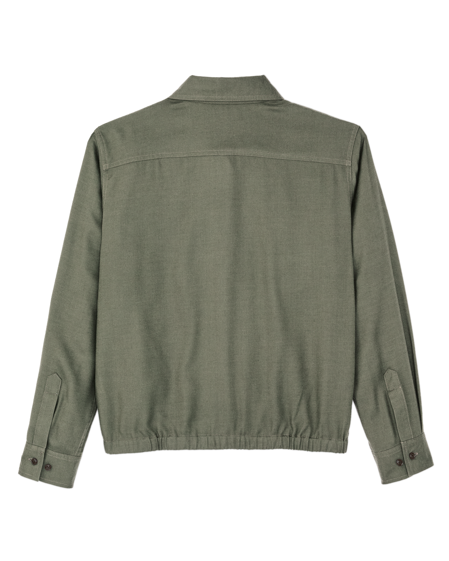Women's Gathered Hem Shirt - Olive