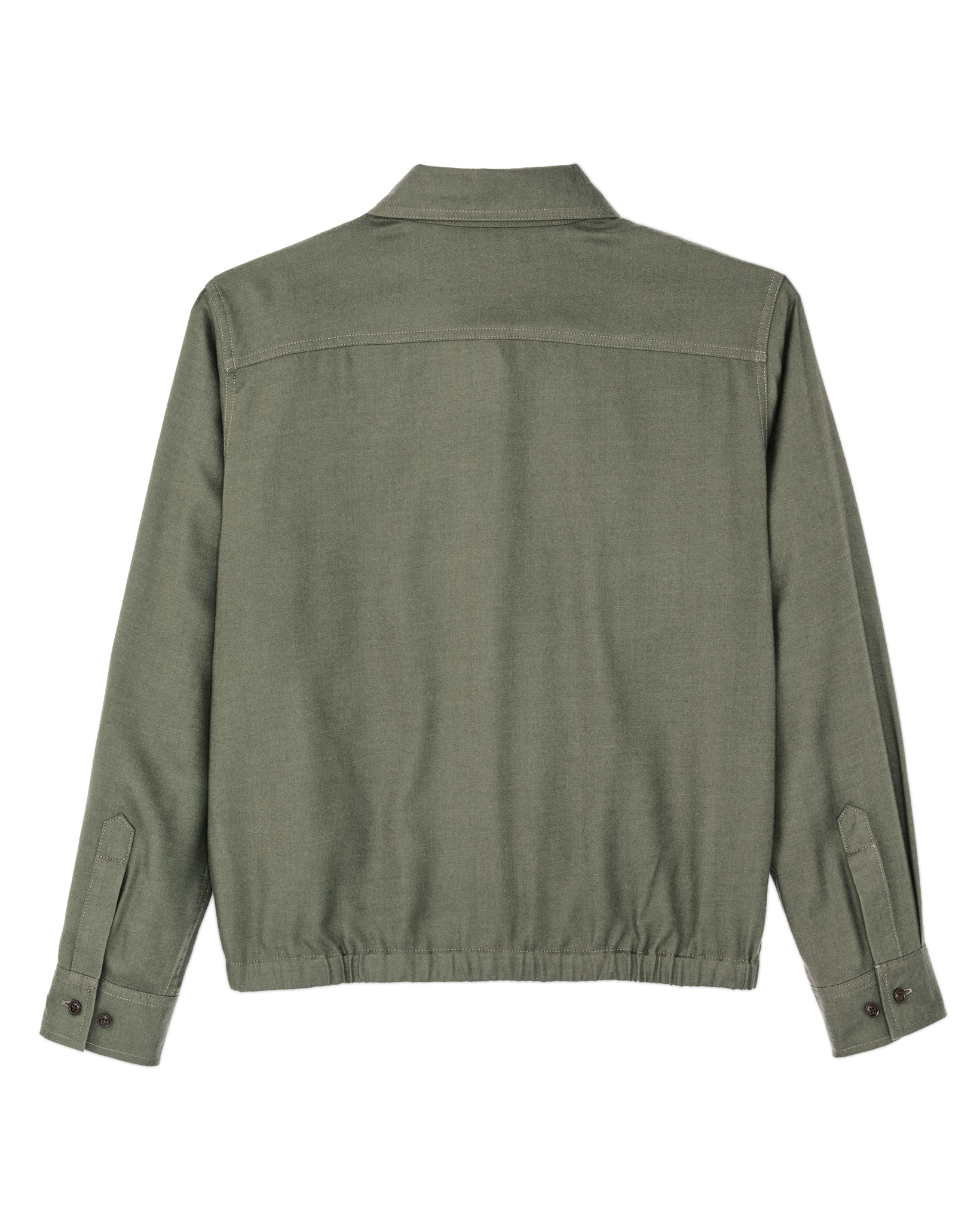 Women's Gathered Hem Shirt - Olive