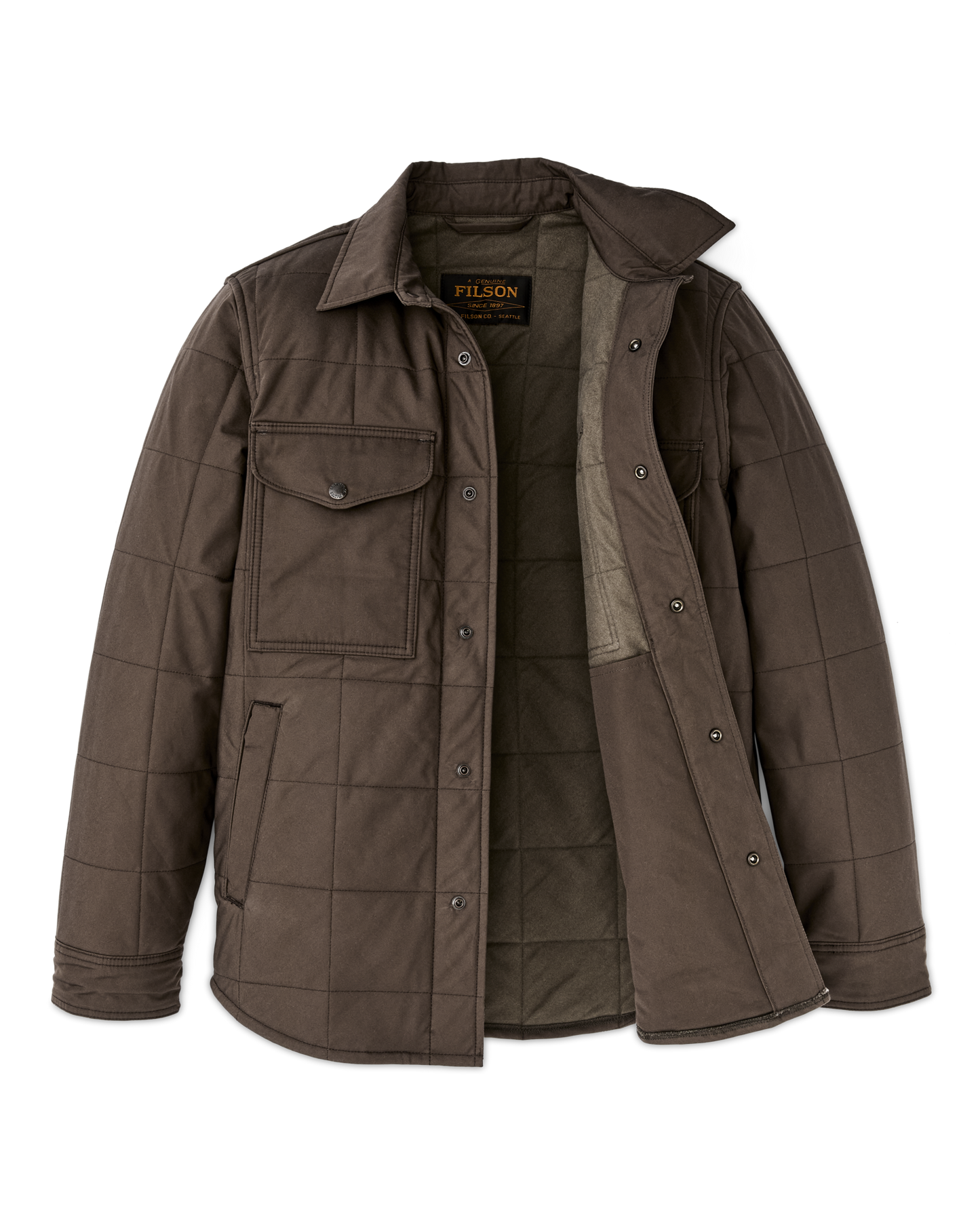 Cover Cloth Quilted Jac-shirt - Slate Black
