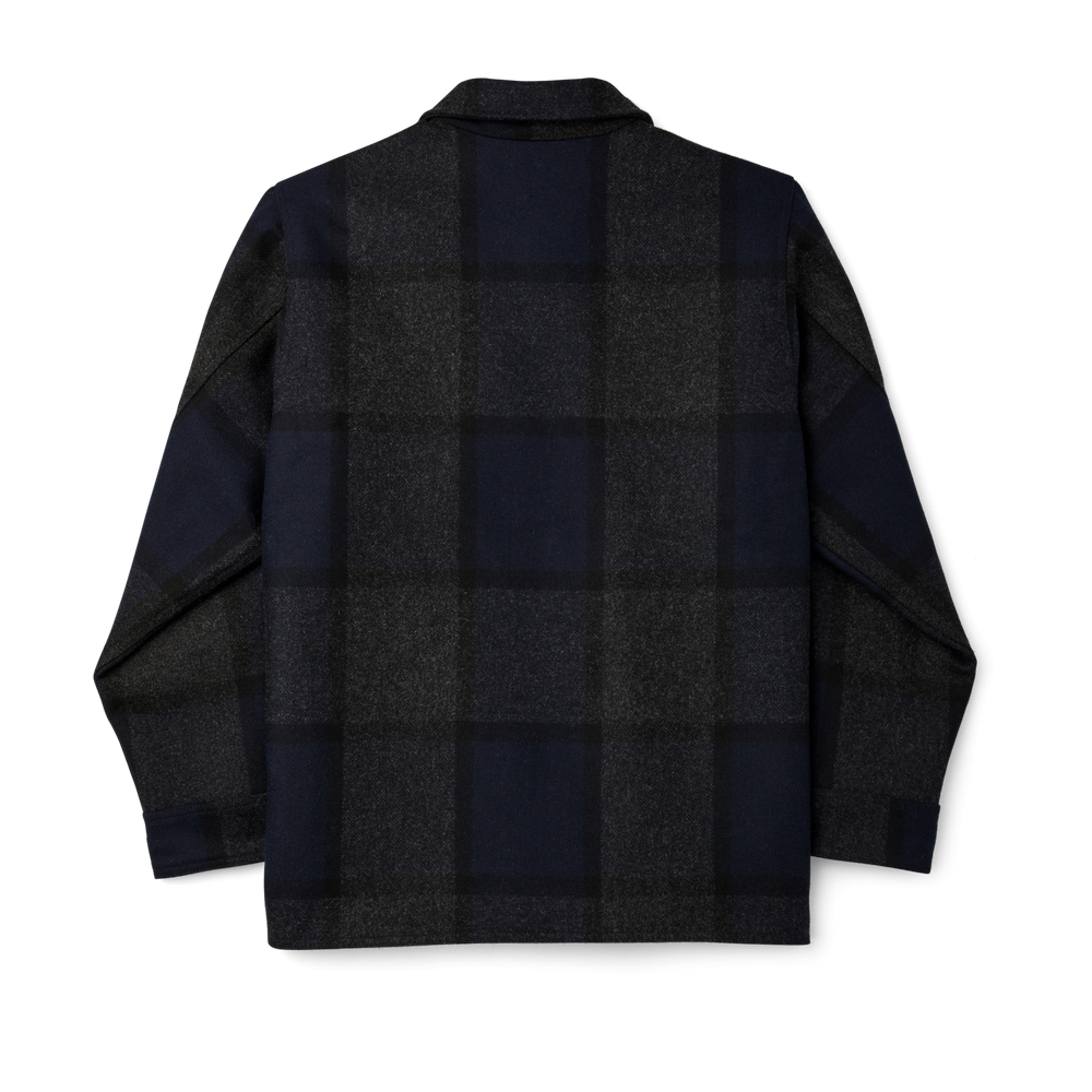 Alternate view of the Filson Mackinaw Wool Jac-shirt - Navy Charcoal Plaid