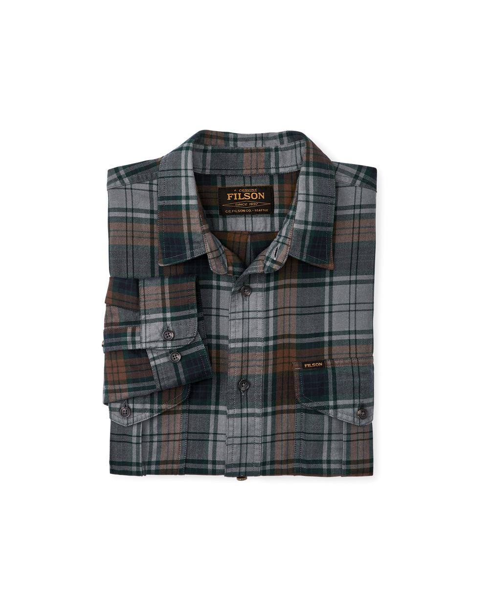 Lightweight Alaskan Guide Shirt - Gray / Navy / Multi Plaid