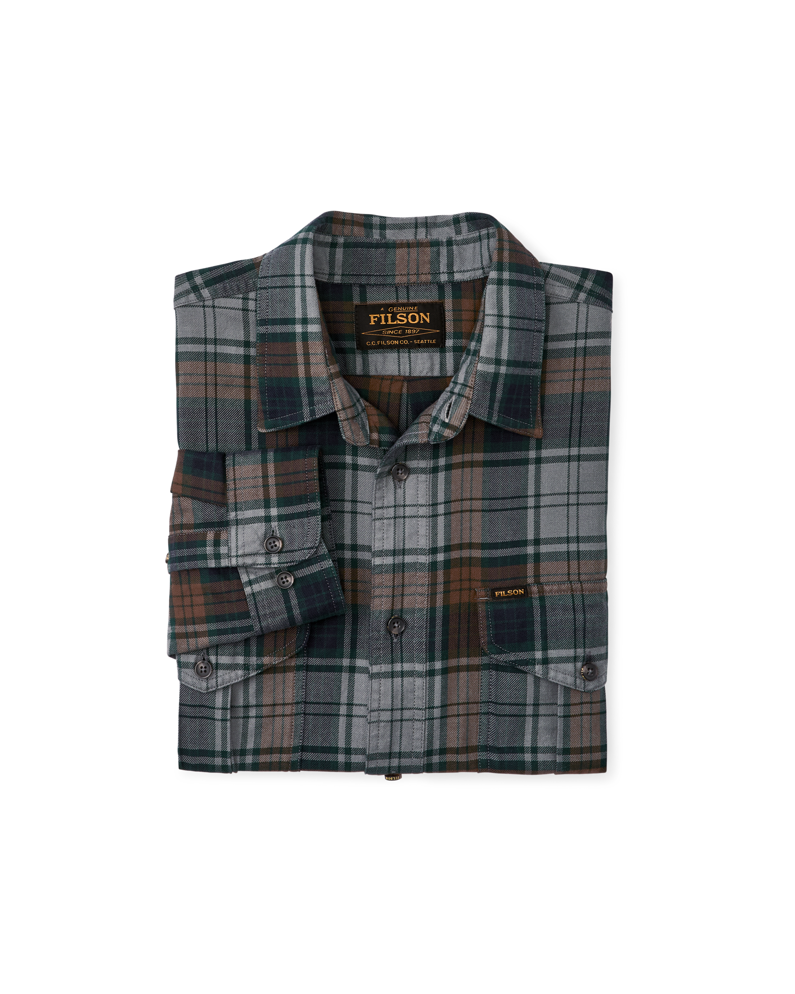 Lightweight Alaskan Guide Shirt - Gray / Navy / Multi Plaid