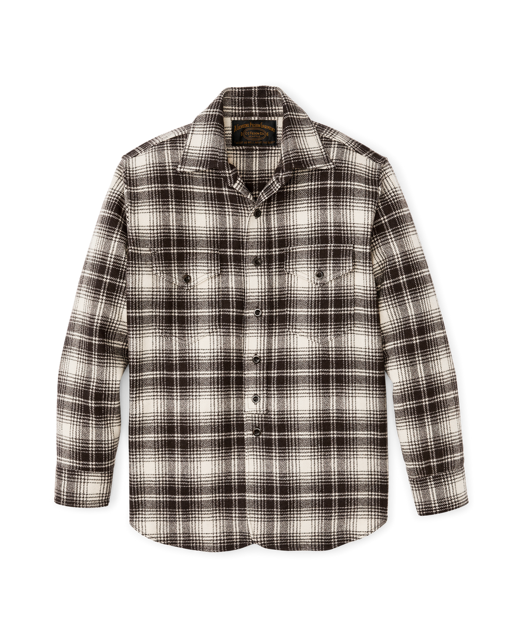 1922 Archive Wool Shirt - Cream / Dark Brown Plaid | Filson