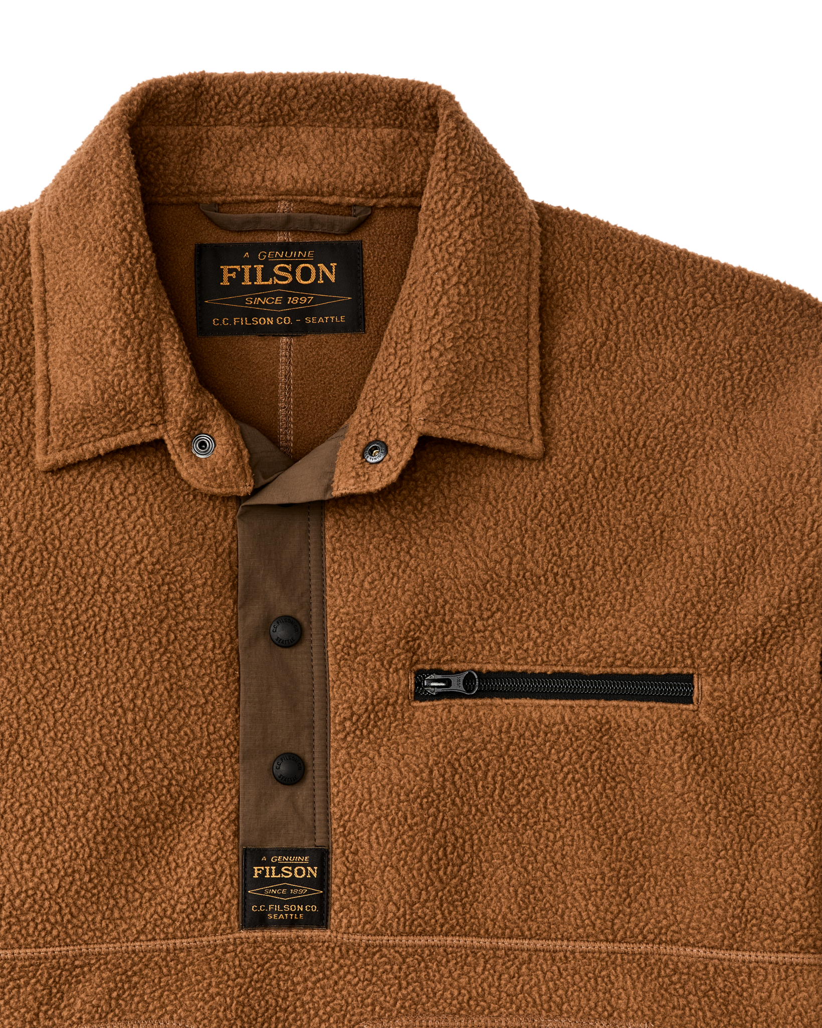 Pile Fleece Pullover - Whiskey