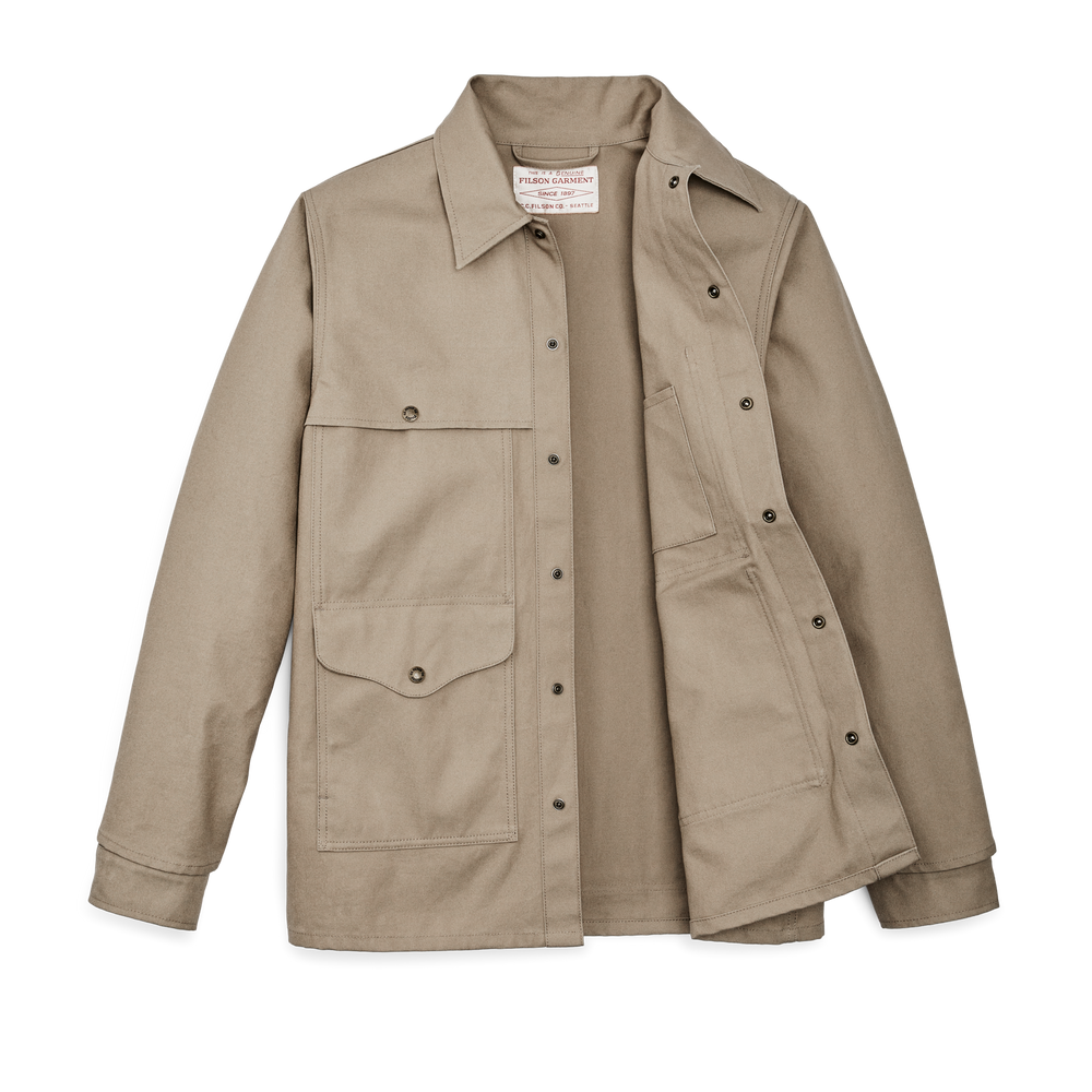 Alternate view of the Filson Dry Tin Cloth Cruiser - Gray Khaki