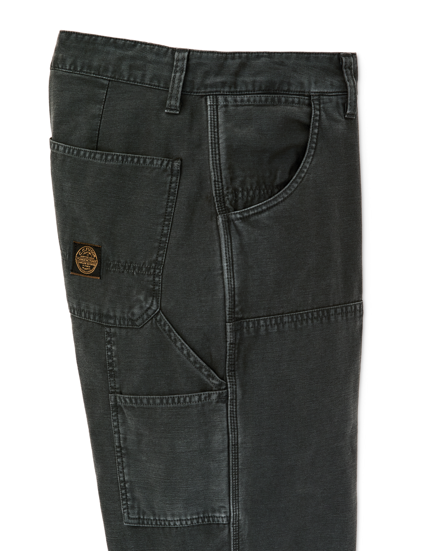 Alternate view of the Filson Women's Reverse Sateen Double Front Pants - Faded Black