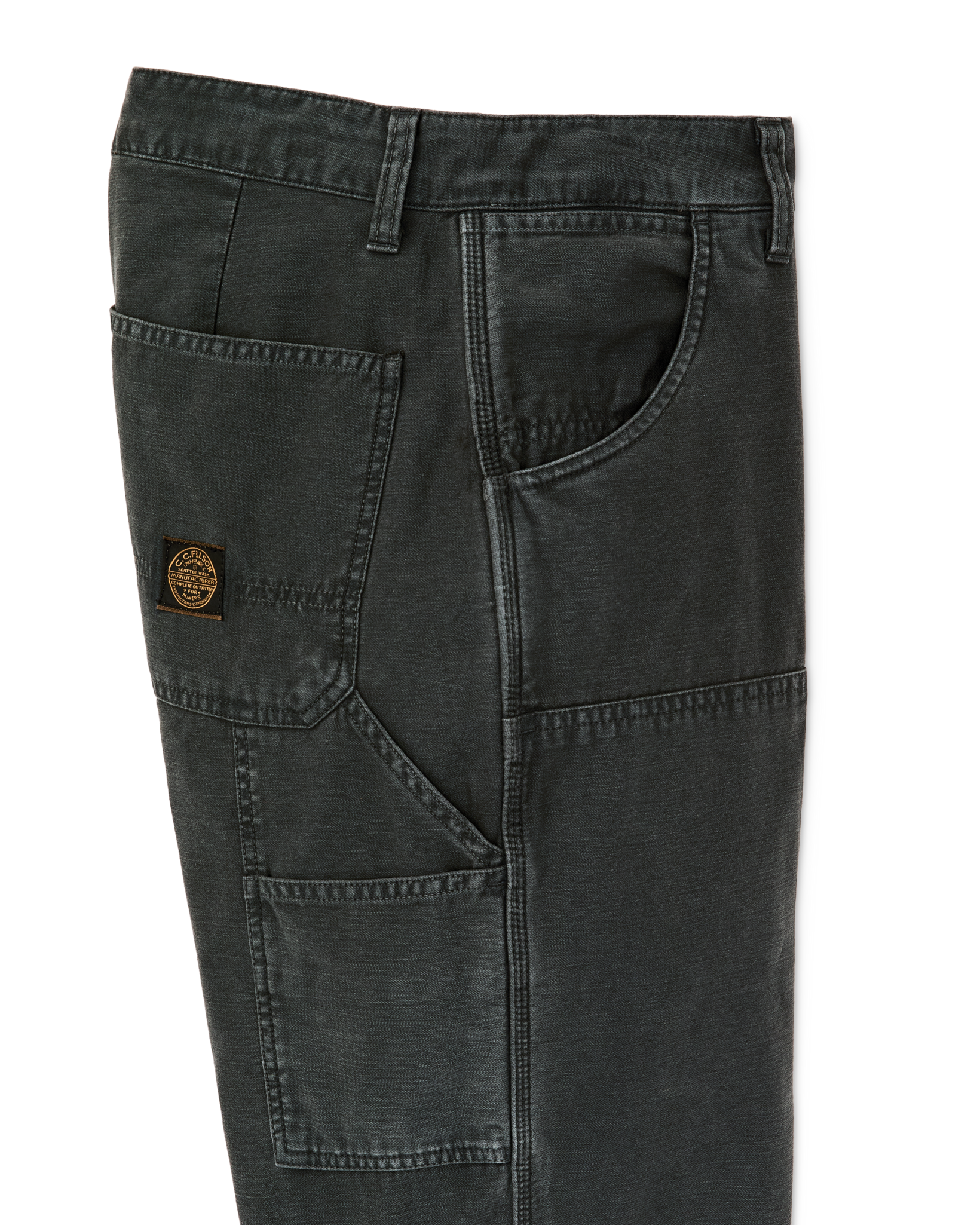 Alternate view of the Filson Women's Reverse Sateen Double Front Pants - Faded Black
