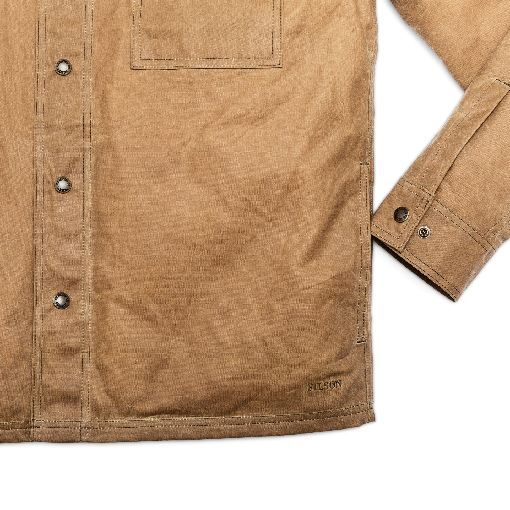 Alternate view of the Filson Eagle Harbor Jac-shirt - Tan