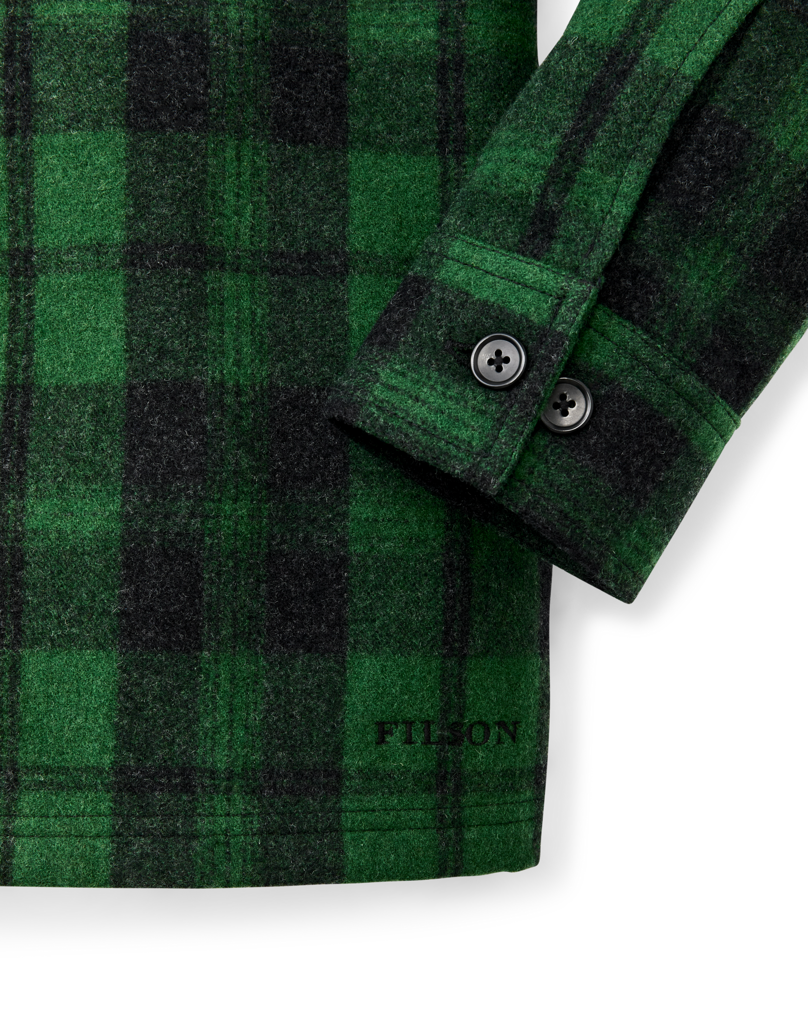 Wool Jac-shirt - Green / Black Plaid