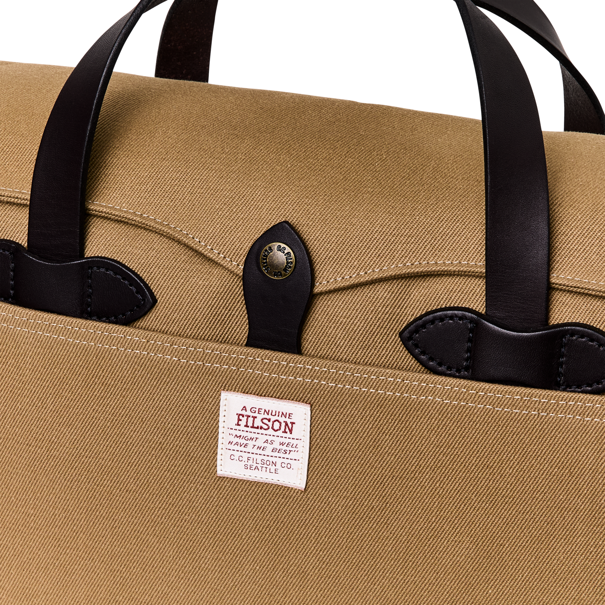 Rugged Twill Original Briefcase - Tan | Filson Rugged Twill Original Briefcase - Tan | Filson