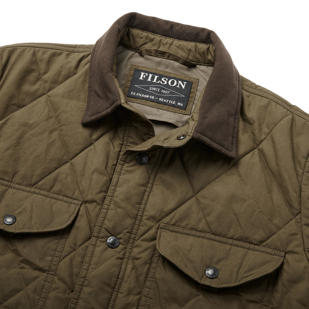 Alternate view of the Filson Hyder Quilted Jac-shirt - Marsh Olive