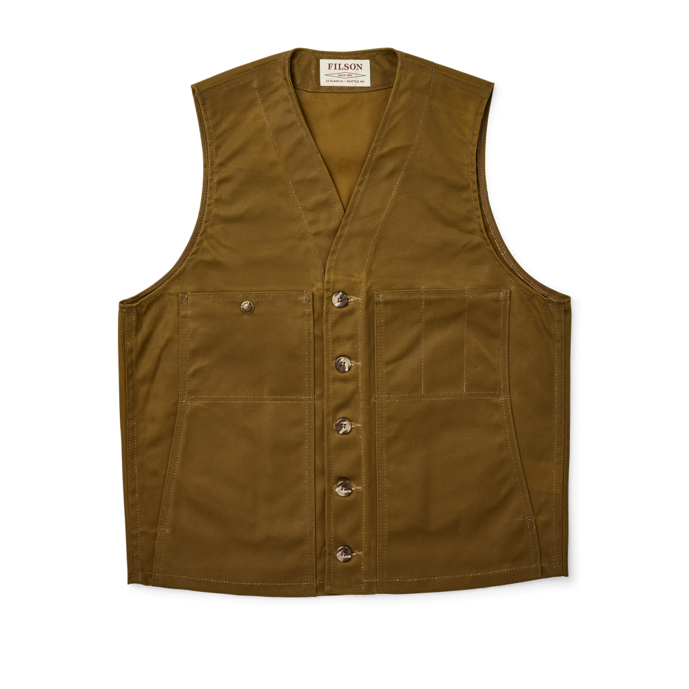 Men's Waxed Canvas Vest | Filson Men's Waxed Canvas Vest | Filson