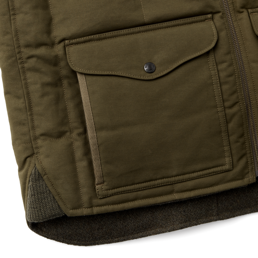 Alternate view of the Filson Buckland Down Vest - Forest Green