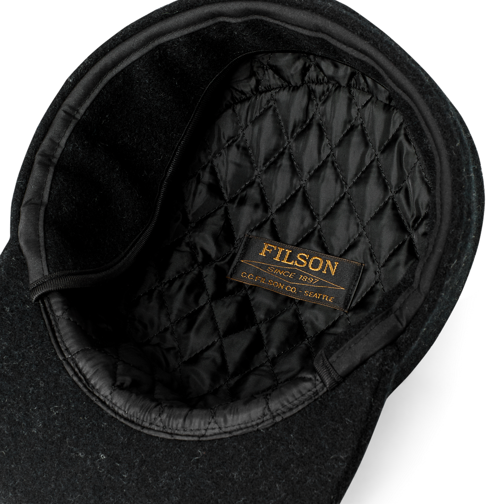 Alternate view of the Filson Mackinaw Wool Cap - Charcoal