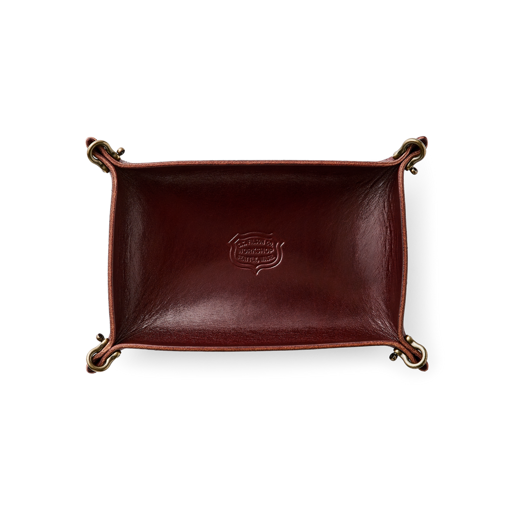 Alternate view of the Filson Filson Workshop Leather Catch All - Burgundy