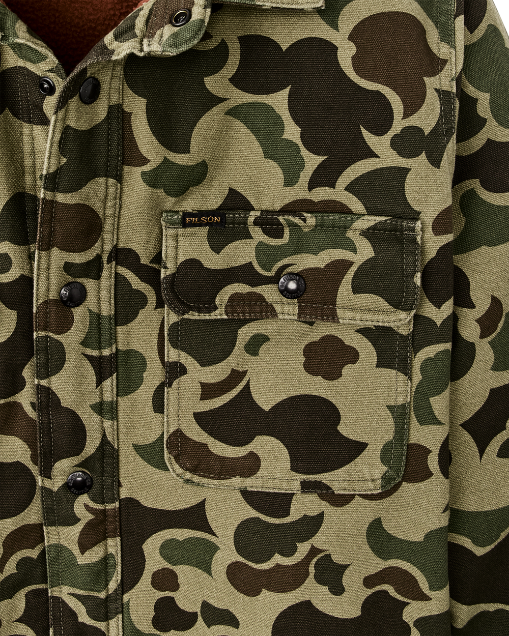 Fleece Lined Jac-shirt - Tundra Shrub Camo