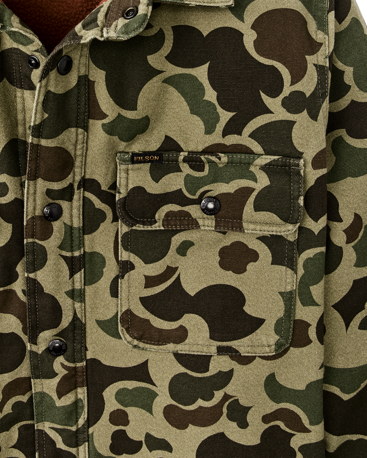 Fleece Lined Jac-shirt - Tundra Shrub Camo