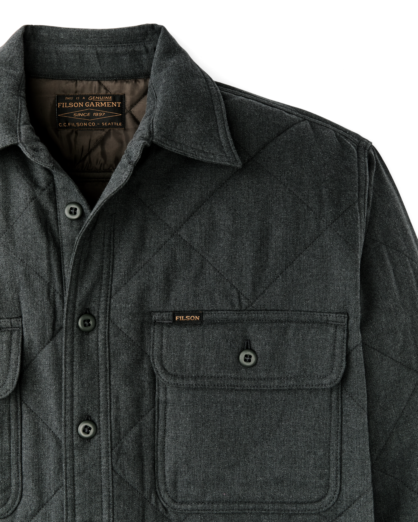 Insulated Flannel Shirt - Charcoal
