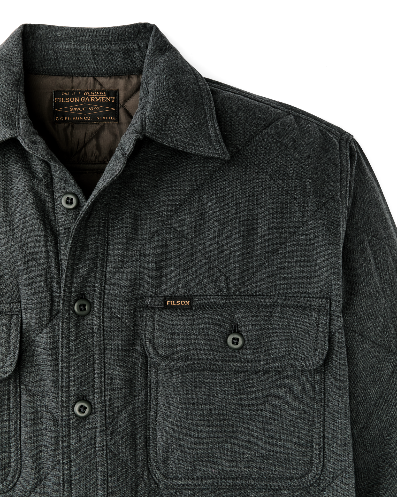 Insulated Flannel Shirt - Charcoal