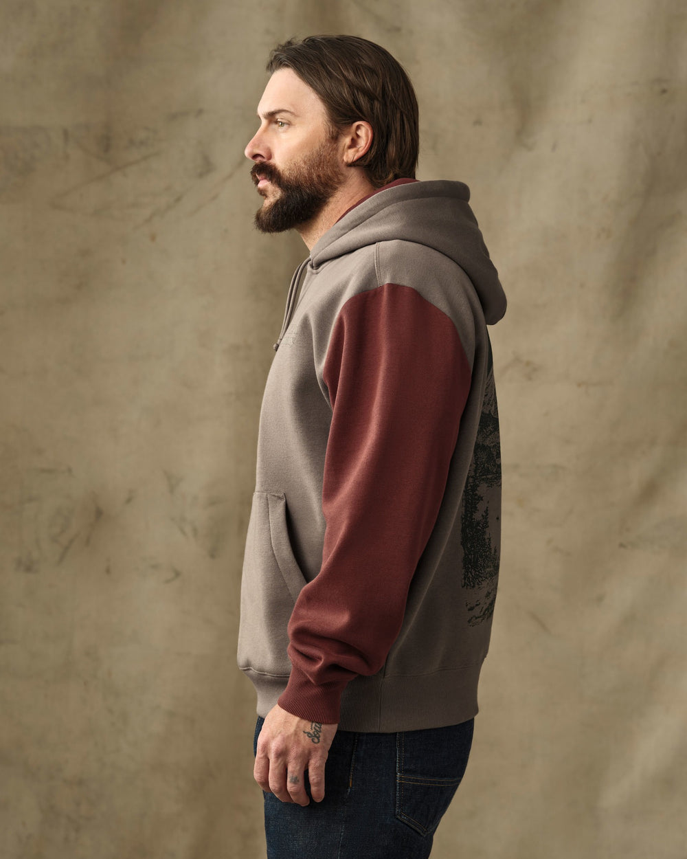 Valley Graphic Hoodie - Hawk Brown