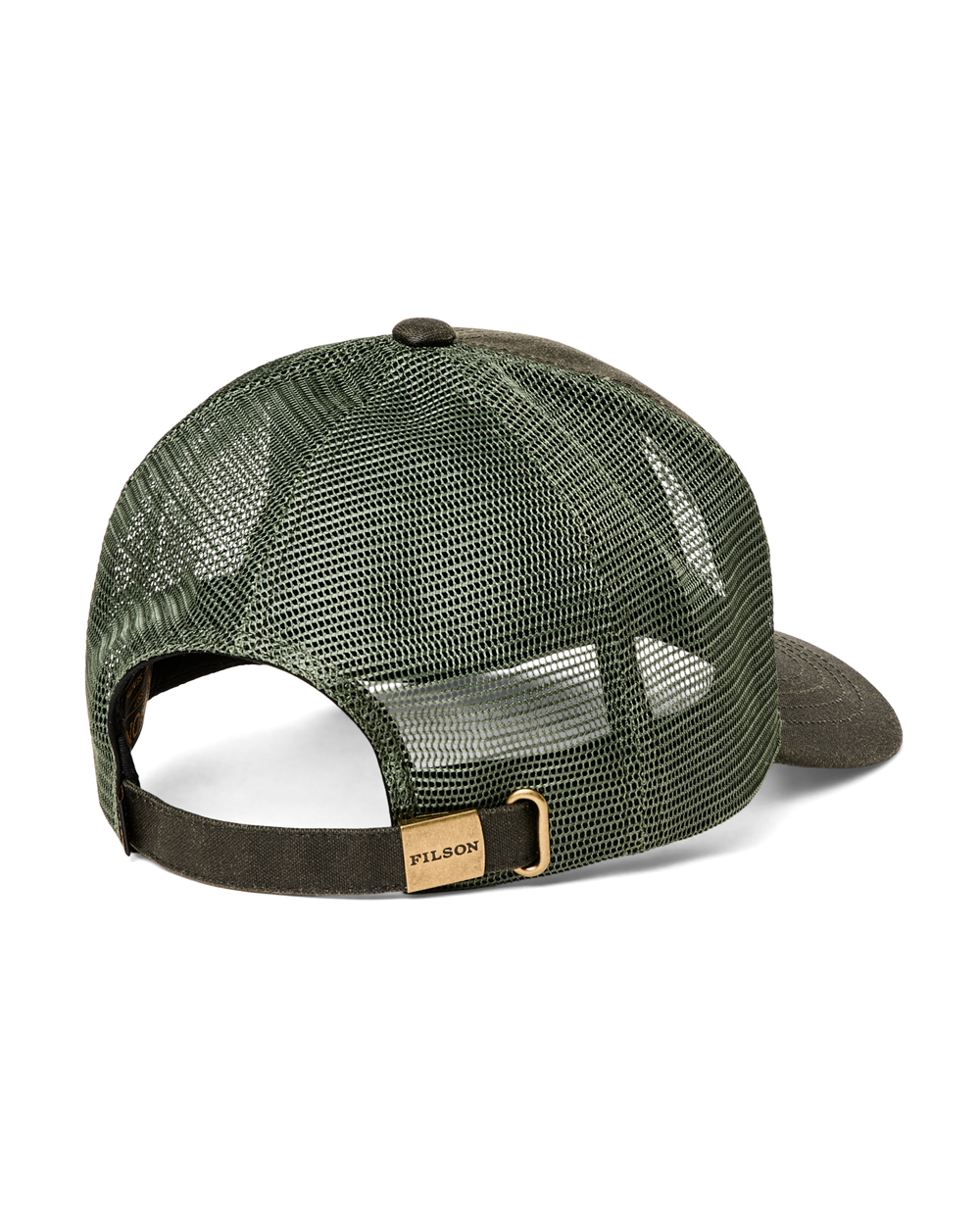 Alternate view of the Filson Logger Mesh Cap - Otter Green /  Hunt Fish