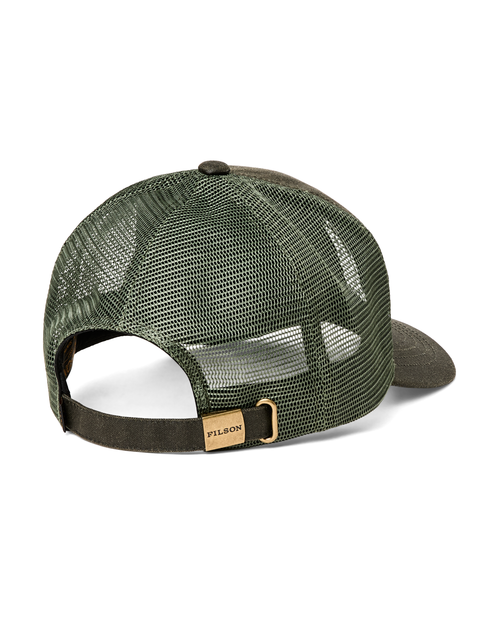 Alternate view of the Filson Logger Mesh Cap - Otter Green /  Hunt Fish