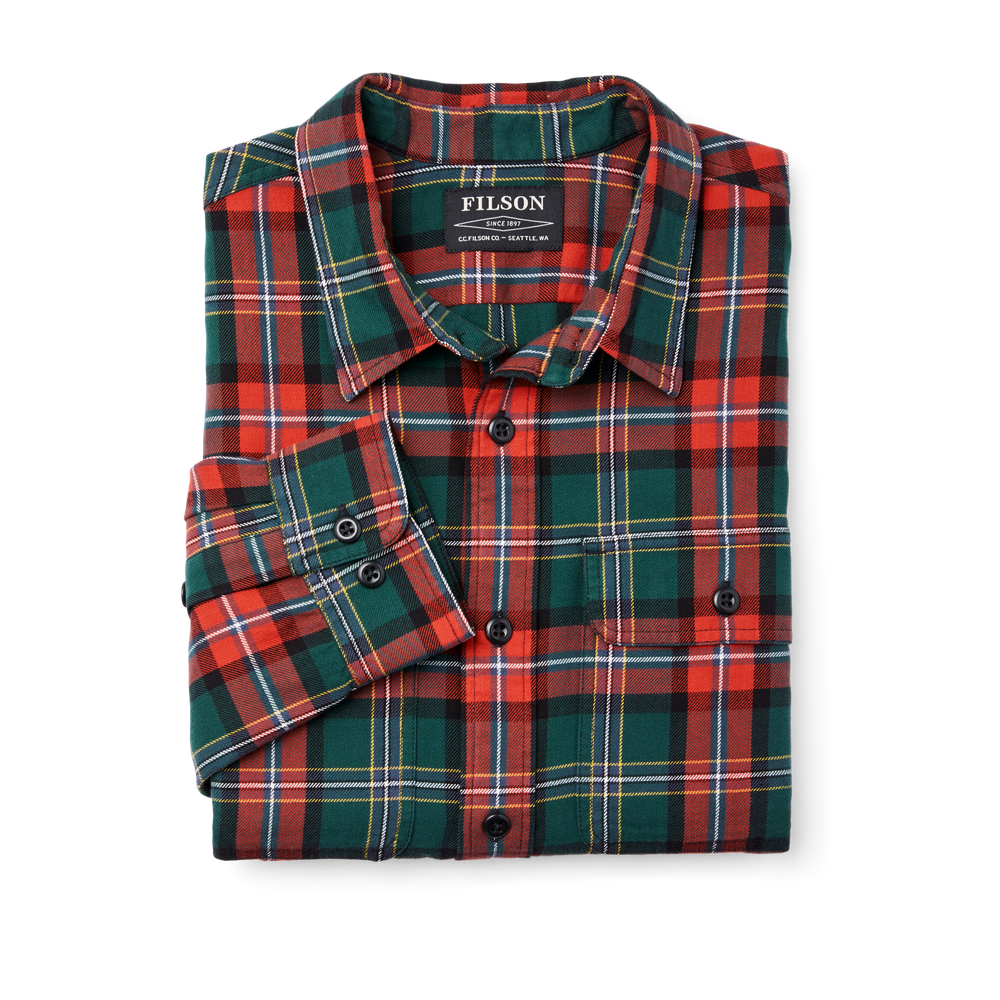Alternate view of the Filson Scout Shirt - Green / Red / Black Plaid