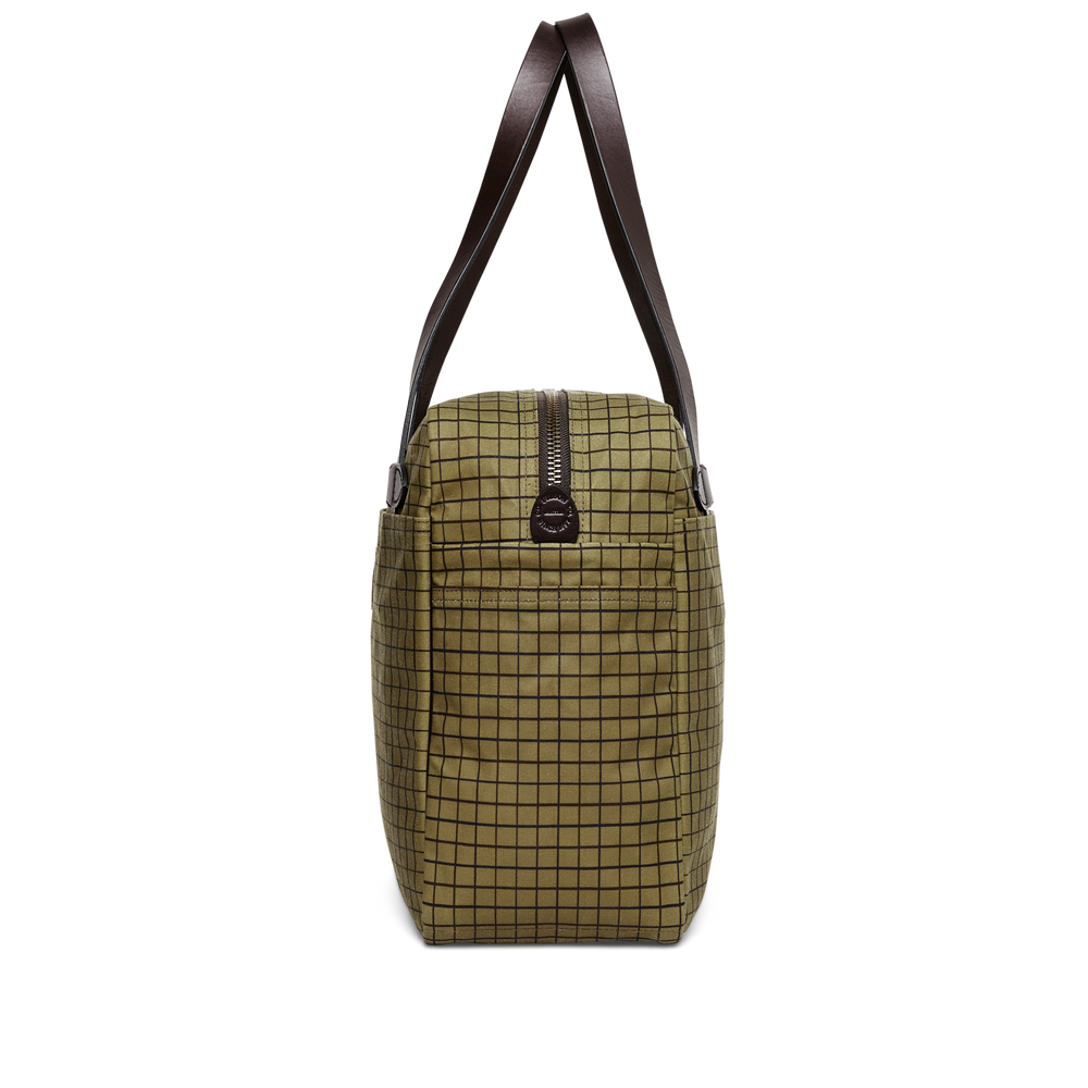 Alternate view of the Filson Tin Cloth Zipper Tote Bag  - Flyway Green