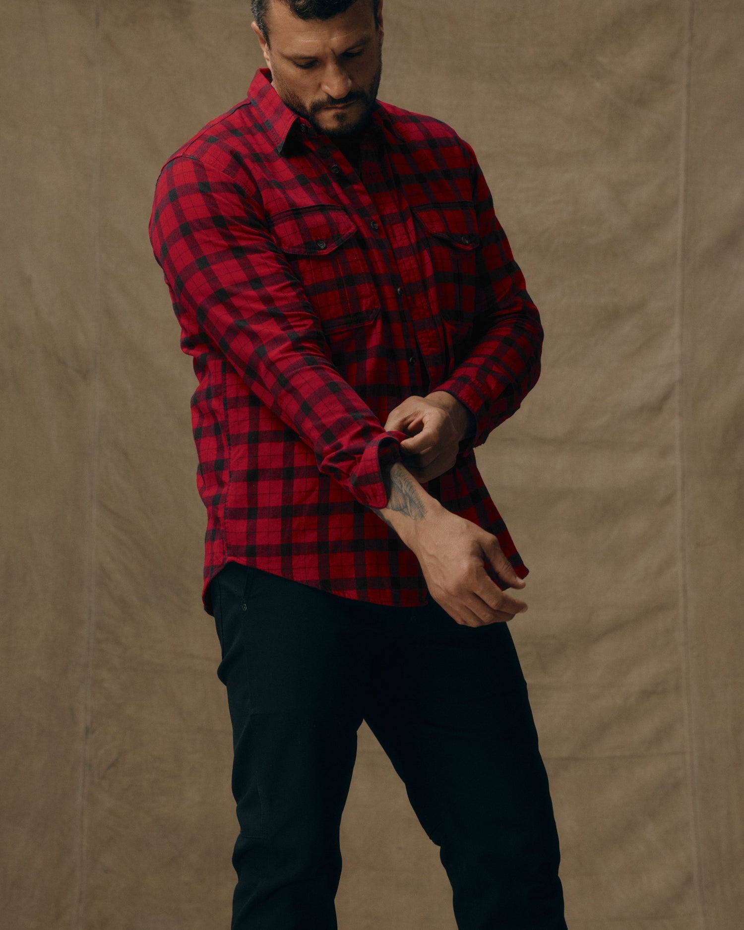 Samir is 6'2" wearing a size Medium