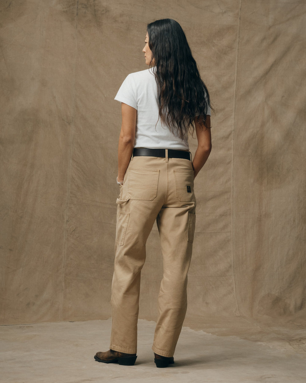 Women's Canvas Work Pants - Natural