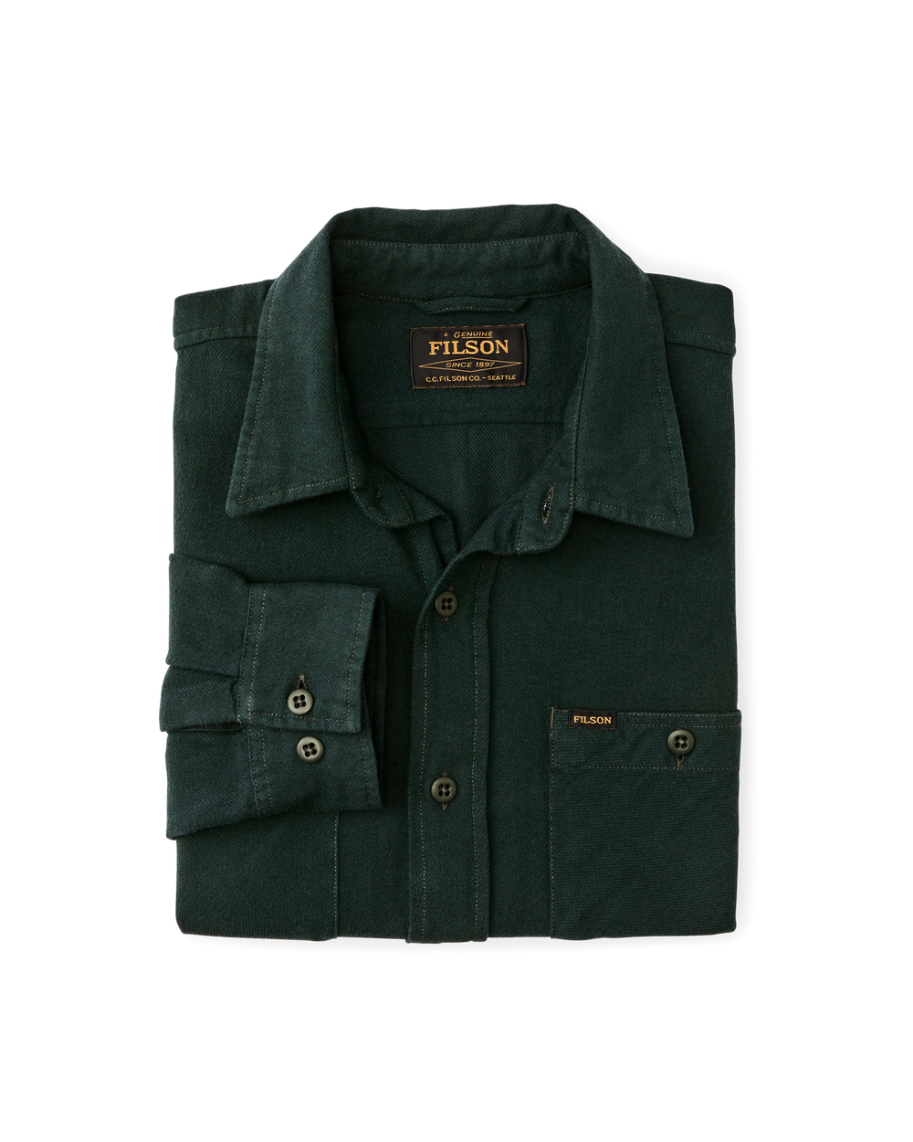 The Rangeland Flannel Shirt - Forest Green