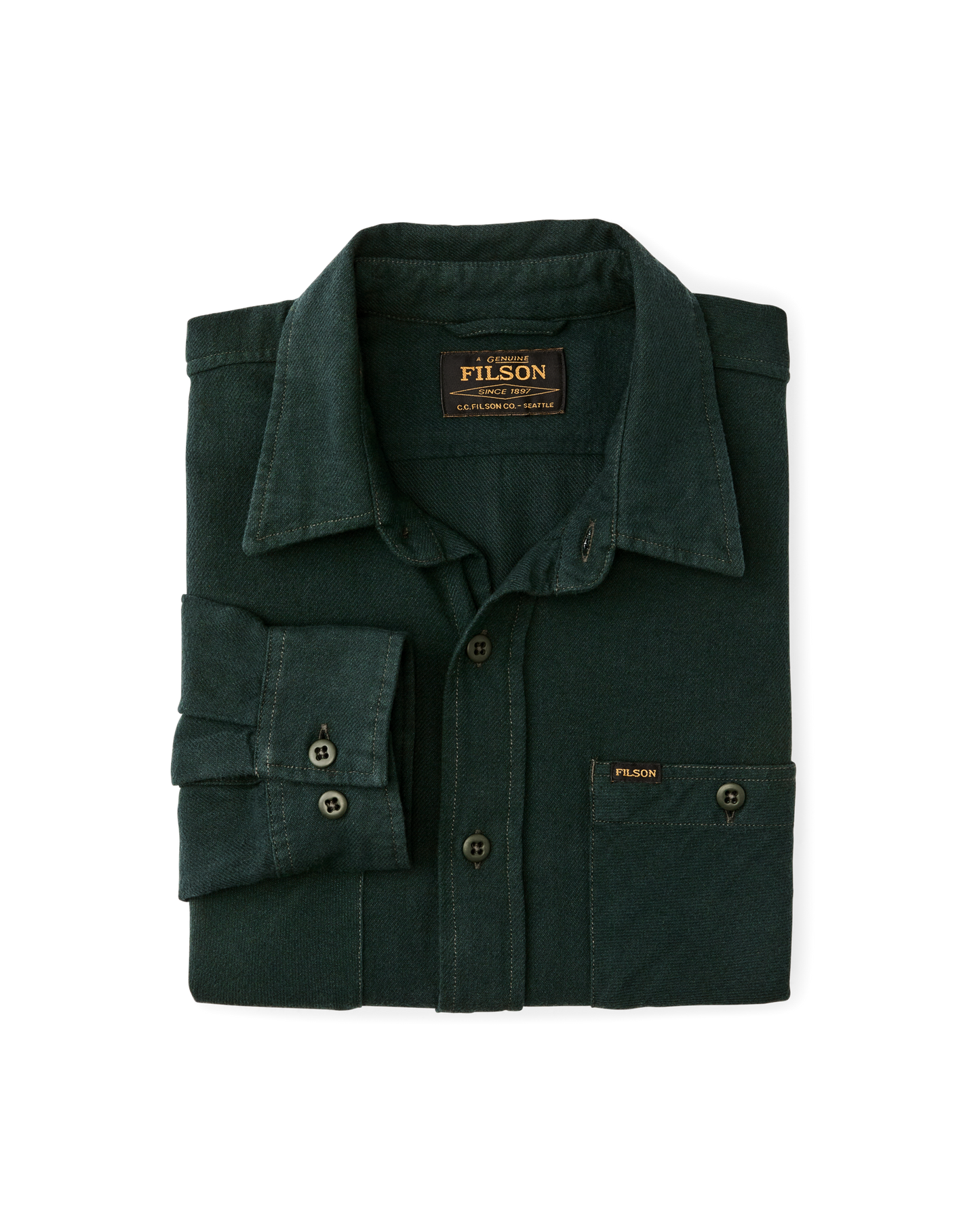 The Rangeland Flannel Shirt - Forest Green