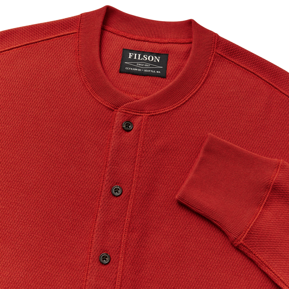 Alternate view of the Filson Waffle Knit Union Suit - Beacon Red
