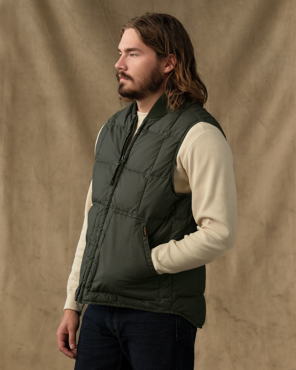 Heritage Cotton Down Vest - Beluga