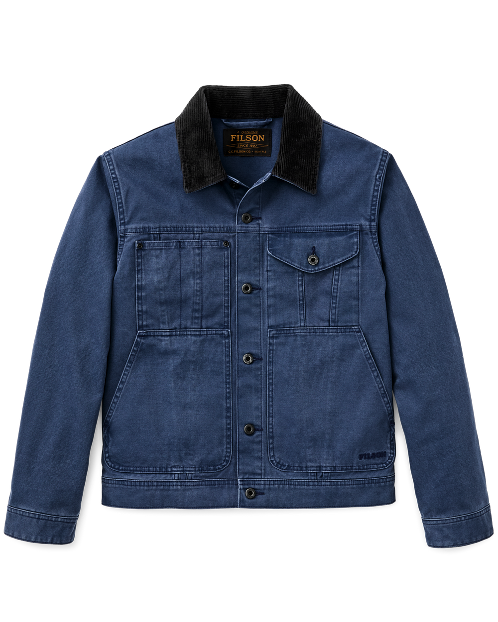 【Y50】OzzCroce ジャケット Rustic Canvas Short Cruiser Jacket - Indigo | Filson