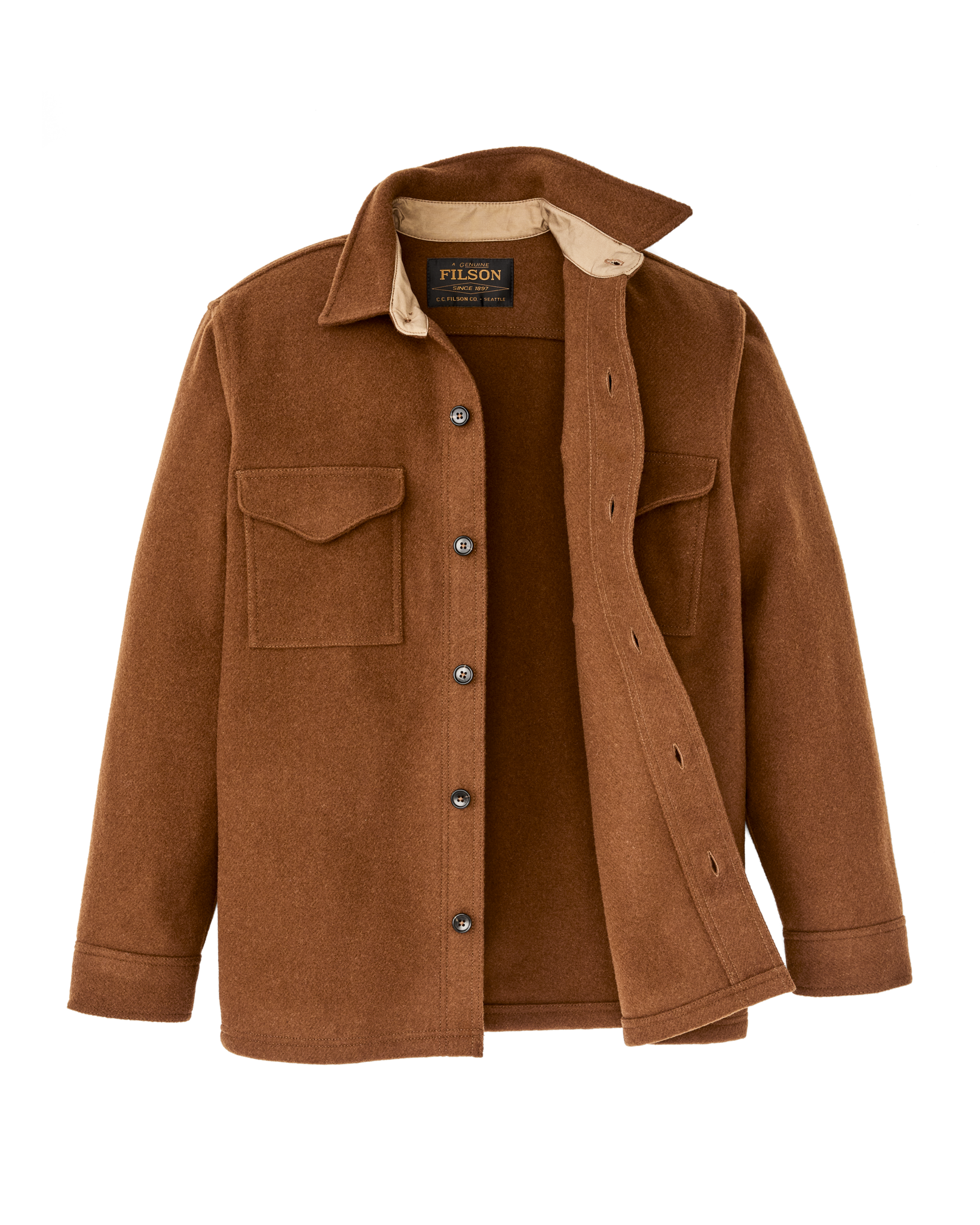 Mackinaw Wool Jac-shirt - Chessie Tan | Filson Mackinaw Wool Jac-shirt - Chessie Tan | Filson