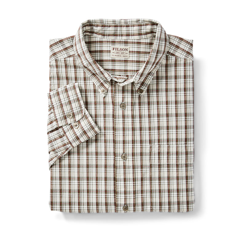 Sutter Sport Shirt - Cream / Olive / Red Plaid