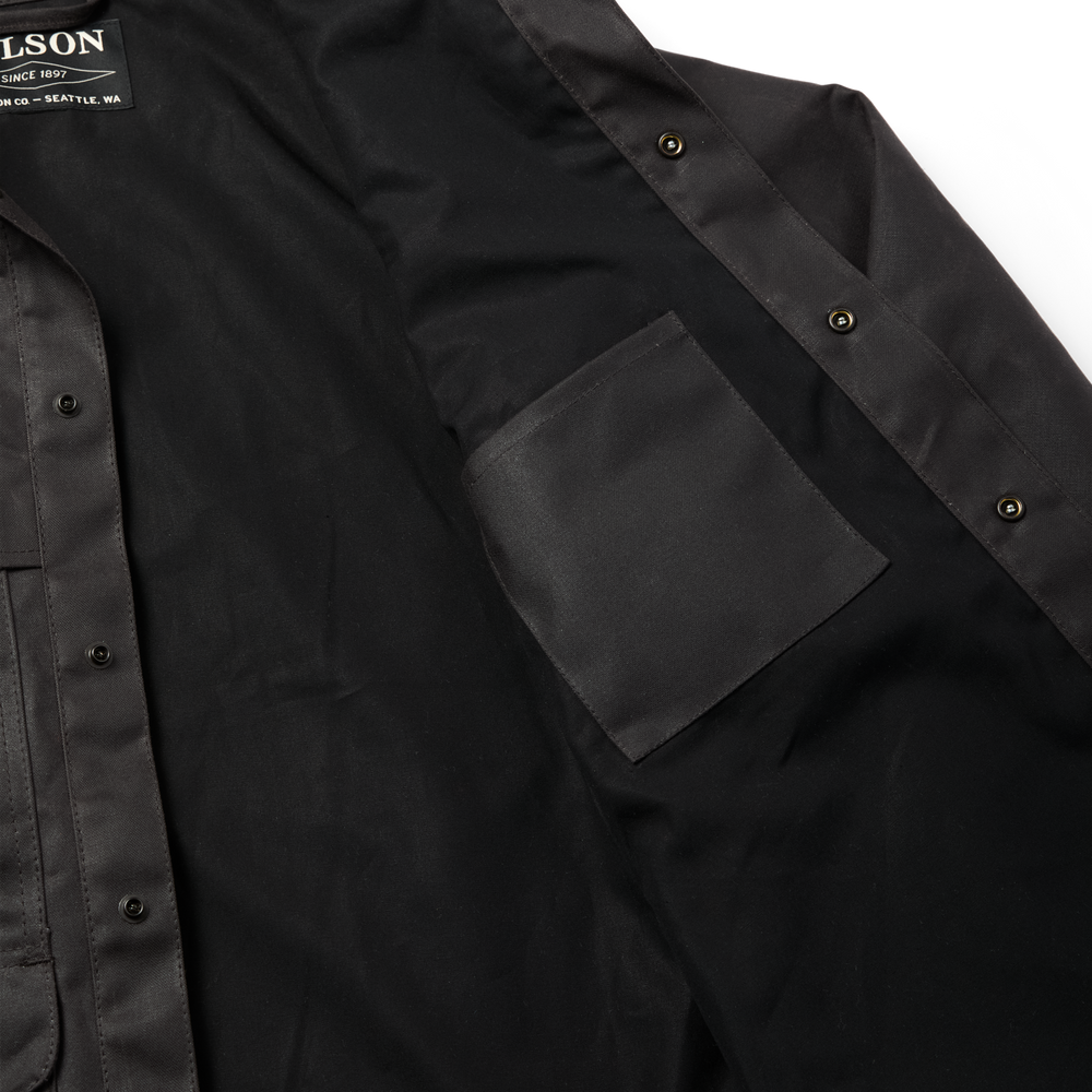 Alternate view of the Filson Lined Tin Cloth Cruiser Jacket - Cinder