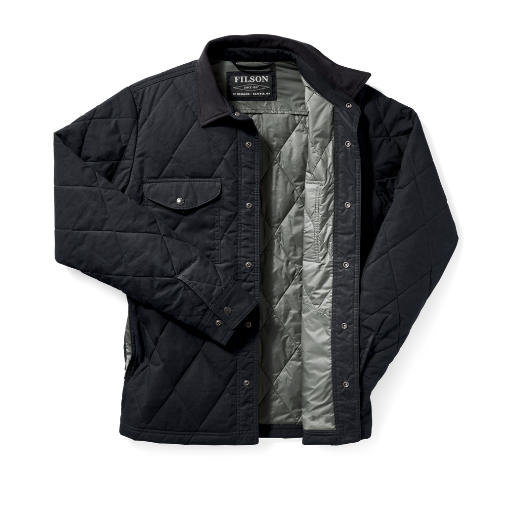 Alternate view of the Filson Hyder Quilted Jac-shirt - Faded Navy