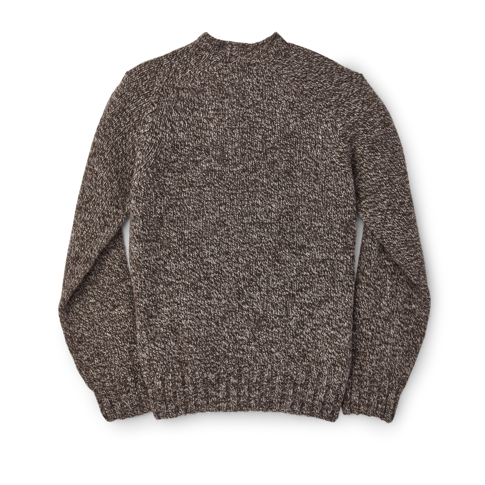 Alternate view of the Filson 3gg Crewneck Sweater - Dark Brown Mix