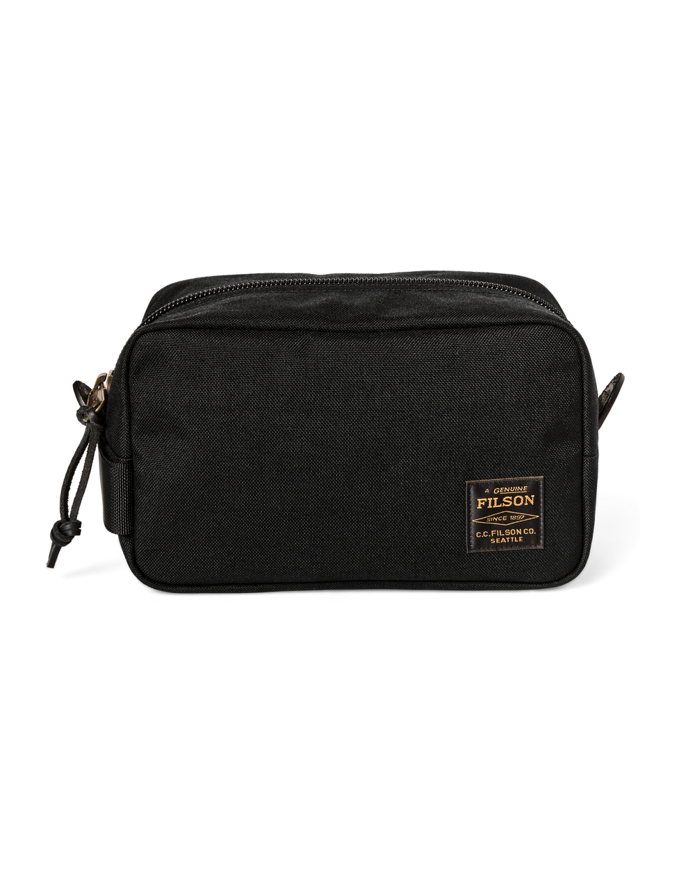 Front-facing image of the Filson Dryden Travel Pack - Black