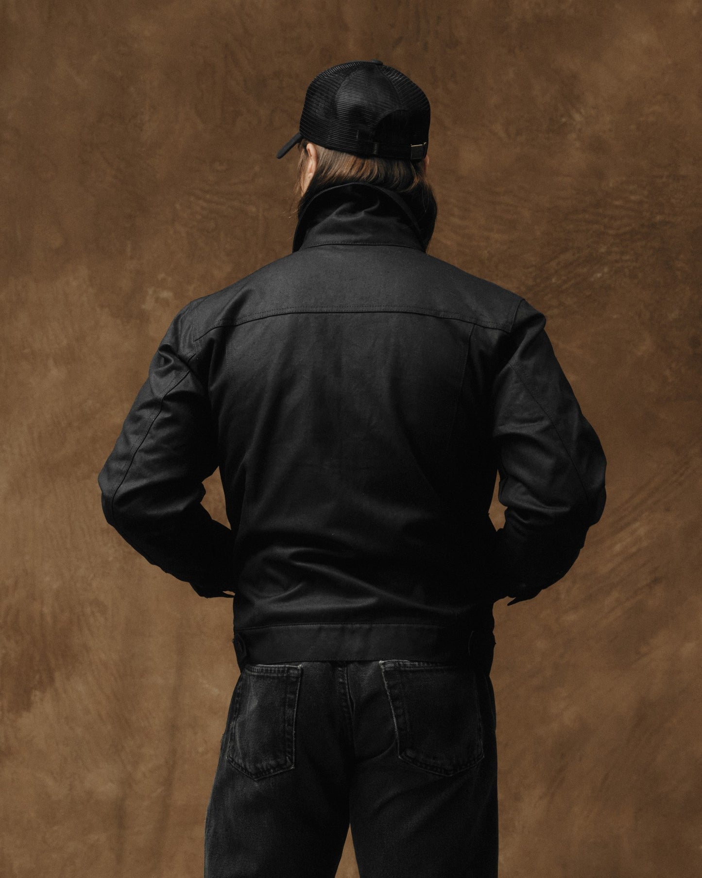 Tin Cloth Short Lined Cruiser Jacket - Black