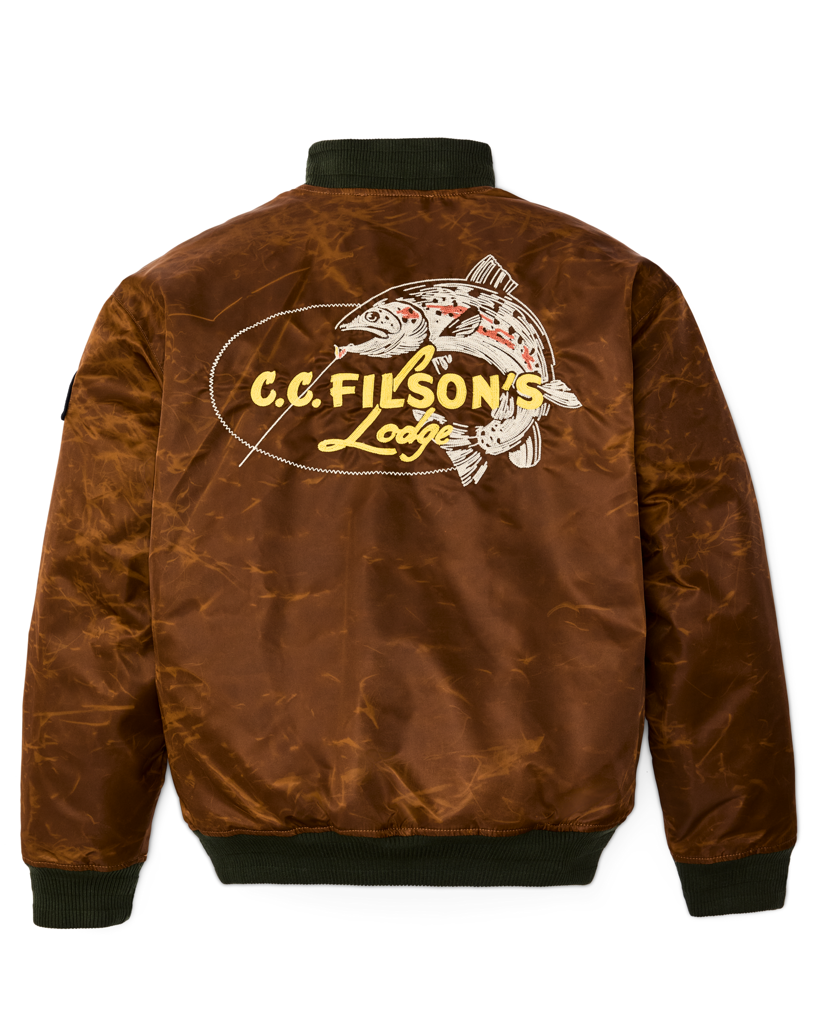 Alternate view of the Filson Embroidered Montlake Jacket - Whiskey