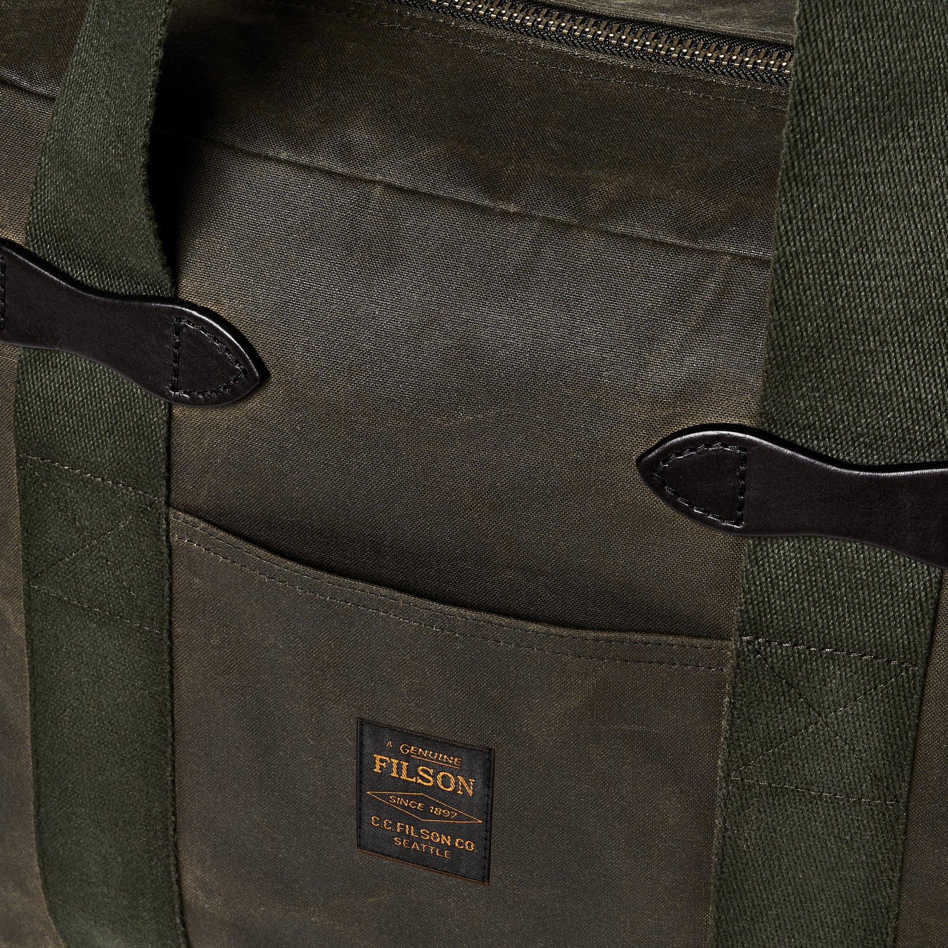 Tin Cloth Zipper Tote Bag | Filson Tin Cloth Zipper Tote Bag | Filson