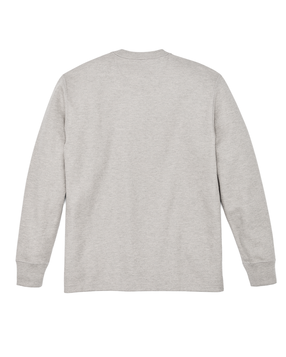 Alternate view of the Filson Waffle Knit Thermal Crewneck - Light Heather Gray