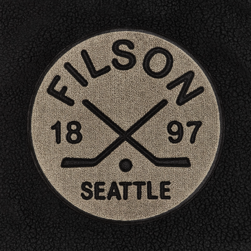Alternate view of the Filson Filson Hockey Sherpa Fleece Vest - Black